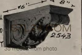 Кронштейны (CORBEL_0949 -  | 3D model 3DSMAX / OBJ / STL) 3D модель для ЧПУ станка